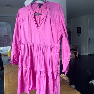 J CREW Tiered Cotton Dress Size Medium